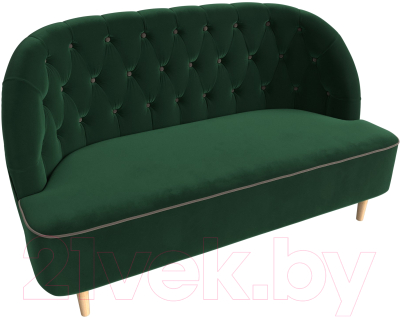 Диван Лига Диванов Амиса 303 / 109830 (велюр, зеленый)