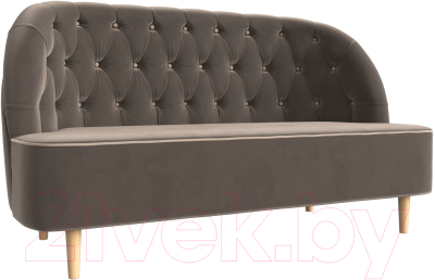Диван Лига Диванов Амиса 303 / 109831 (велюр, коричневый) - фото