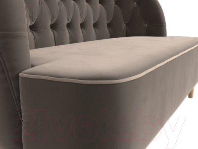 Диван Лига Диванов Амиса 303 / 109831 (велюр, коричневый)