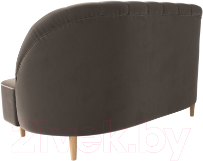 Диван Лига Диванов Амиса 303 / 109831 (велюр, коричневый)