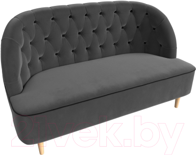 Диван Лига Диванов Амиса 303 / 109832 (велюр, серый)