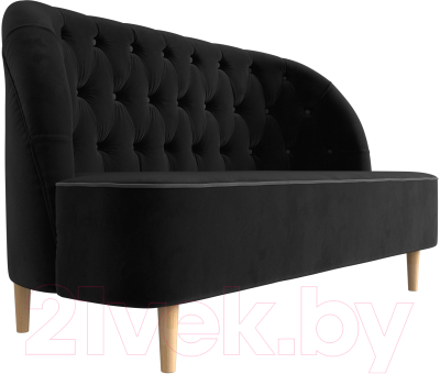 Диван Лига Диванов Амиса 303 / 109834 (велюр, черный)