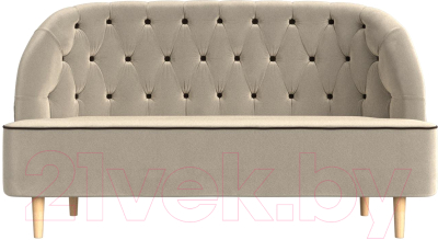 Диван Лига Диванов Амиса 303 / 109835 (микровельвет, бежевый)