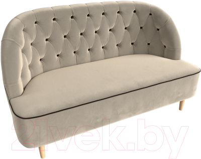 Диван Лига Диванов Амиса 303 / 109835 (микровельвет, бежевый)