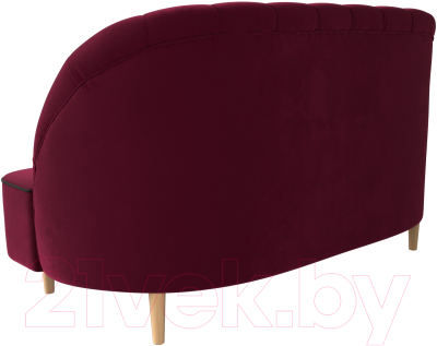 Диван Лига Диванов Амиса 303 / 109836 (микровельвет, бордовый)