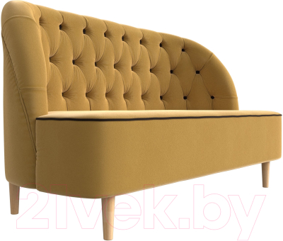 Диван Лига Диванов Амиса 303 / 109837 (микровельвет, желтый)
