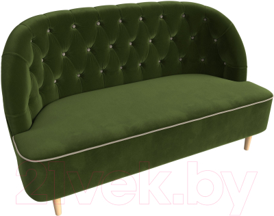 Диван Лига Диванов Амиса 303 / 109838 (микровельвет, зеленый)