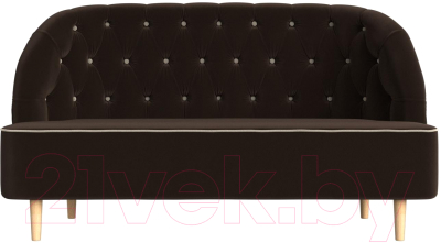 Диван Лига Диванов Амиса 303 / 109840 (микровельвет, коричневый)
