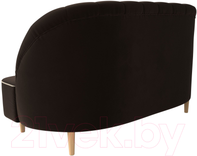 Диван Лига Диванов Амиса 303 / 109840 (микровельвет, коричневый)