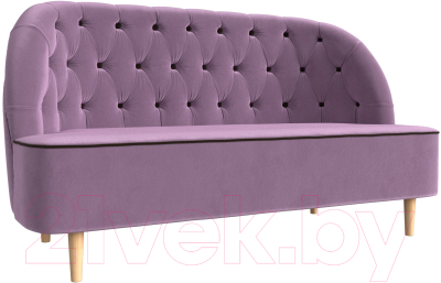 Диван Лига Диванов Амиса 303 / 109841 (микровельвет, сиреневый) - фото
