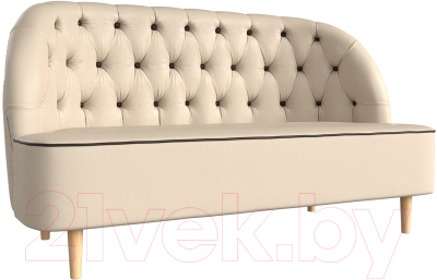 Диван Лига Диванов Амиса 303 / 109847 (экокожа, бежевый) - фото
