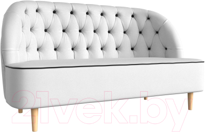 Диван Лига Диванов Амиса 303 / 109848 (экокожа, белый) - фото