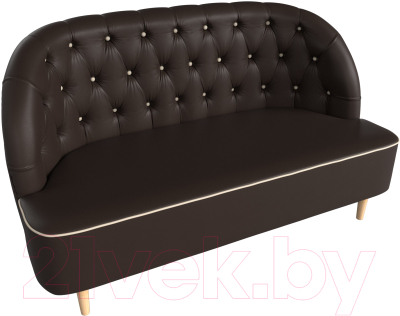 Диван Лига Диванов Амиса 303 / 109849 (экокожа, коричневый)