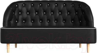 Диван Лига Диванов Амиса 303 / 109850 (экокожа, черный)