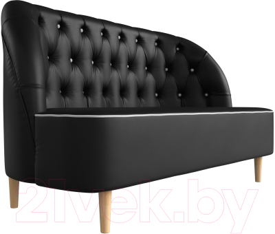 Диван Лига Диванов Амиса 303 / 109850 (экокожа, черный)