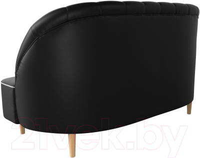 Диван Лига Диванов Амиса 303 / 109850 (экокожа, черный)