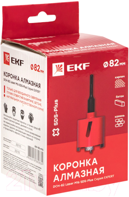 Коронка EKF Expert dch-82-m16