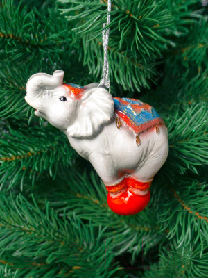 Елочная игрушка Грай Цирковой слон ЕГ-50