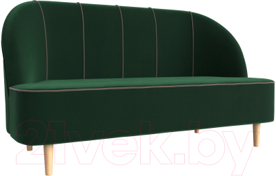 Тахта Лига Диванов Фелини 305 / 109856 (велюр, зеленый) - фото