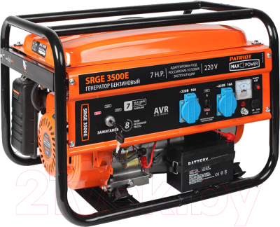 Бензиновый генератор PATRIOT Max Power SRGE 3500E - фото