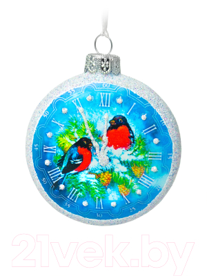 Елочная игрушка Грай Медальон-Снегири Ф-129