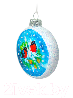 Елочная игрушка Грай Медальон-Снегири Ф-129