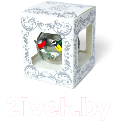 Шар новогодний Грай Птички на ветке ШБ60-14