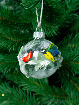 Шар новогодний Грай Птички на ветке ШБ60-14