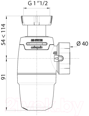 Сифон Wirquin 30987073