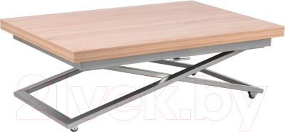 Стол-трансформер Levmar Compact D89 (дуб сонома/опоры серебристый) - фото
