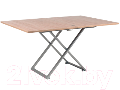 Стол-трансформер Levmar Compact D89 (дуб сонома/опоры серебристый)