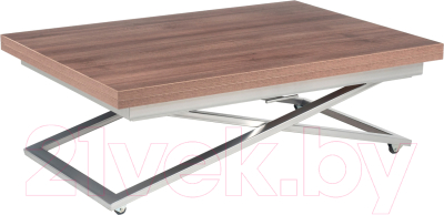 Стол-трансформер Levmar Compact D69 (дуб шамони темный/опоры серебристый) - фото