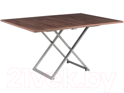 Стол-трансформер Levmar Compact D69 (дуб шамони темный/опоры серебристый)
