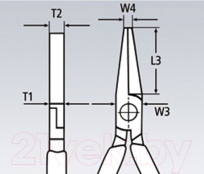 Плоскогубцы Knipex Утконосы 3303160