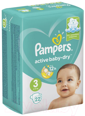 Подгузники детские Pampers Active Baby-Dry 3 Midi