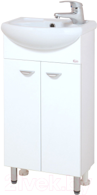 Тумба с умывальником Onika Азов 40.10 104001 + Азов 1WH110254 - фото