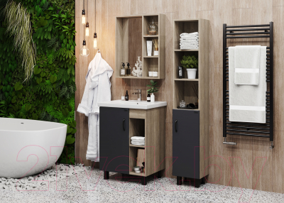 Тумба с умывальником Onika Тимбер 60.01 106116 + Фостер 60