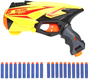 Бластер игрушечный Наша игрушка С мягкими пулями / 7039 - фото