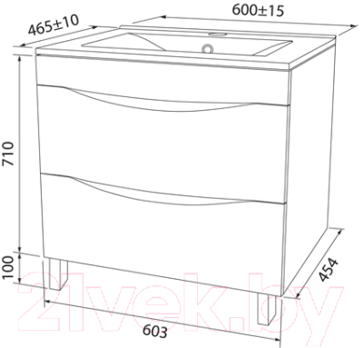 Тумба под умывальник IDDIS Cloud CLO60WFi95