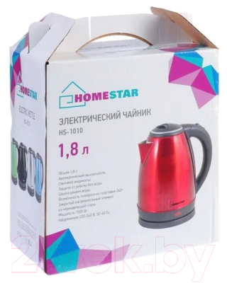 Электрочайник HomeStar HS-1010 (красный)