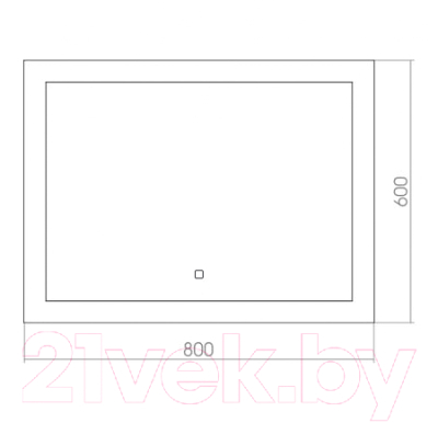 Зеркало Silver Mirrors Норма 3 80x60 / ФР-00001041