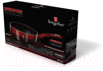 Сковорода Berlinger Haus Black-Burgundy Metallic Line BH-6098