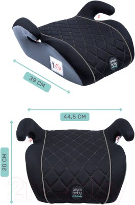 Бустер Amarobaby Easy Way / AB212007EWChS/09 (черный/серый)