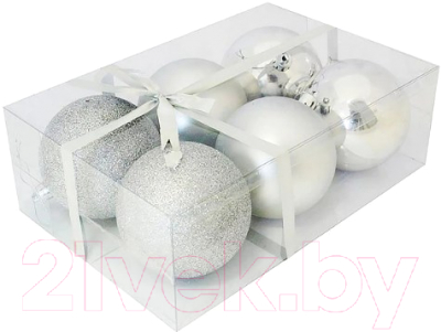 Набор шаров новогодних Волшебная страна PB8-6SMB-S / 101862 - фото