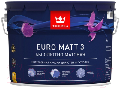 Краска Tikkurila Euro Matt 3 A - фото