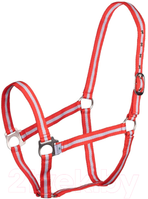 Недоуздок для лошади Shires Wessex COB / 363/RED/SIL/COB