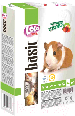 Корм для грызунов Lolo Pets Kids фруктовый для морских свинок / LO 71301 - фото