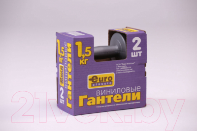 Набор гантелей EuroClassic EKDB-1.5-V