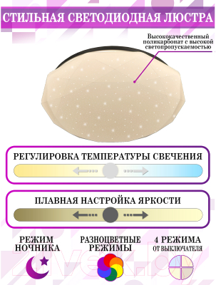 Потолочный светильник Natali Kovaltseva Led Lamps 81099