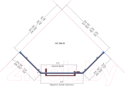 Душевой уголок RGW HO-084-B / 350608499-34